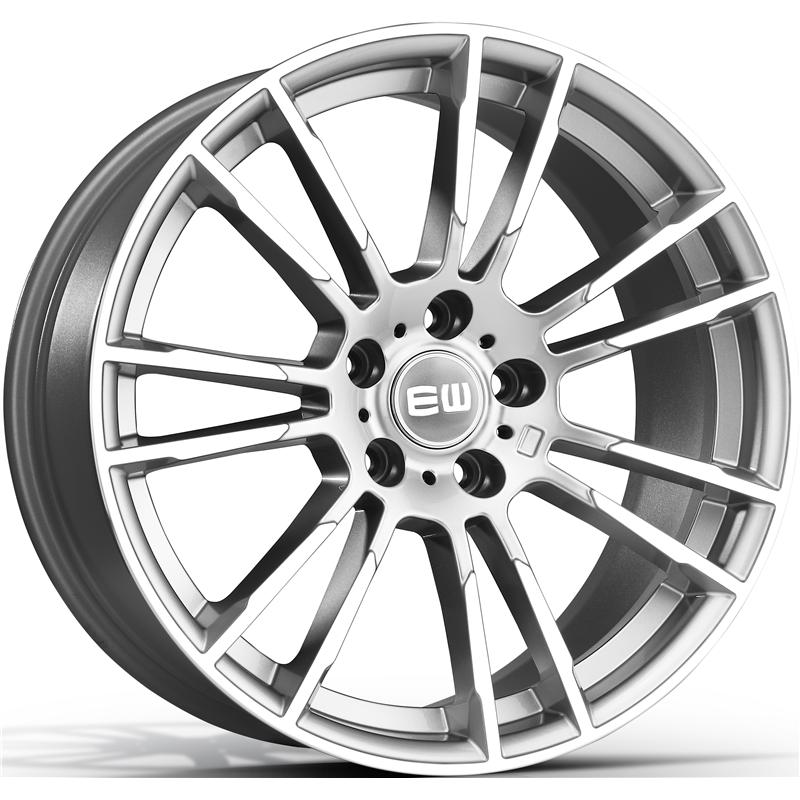 Cerchi in Lega EW Ew01 Stargaze Crystal Silver 5 fori 18\" 8X18 ET43 5x120