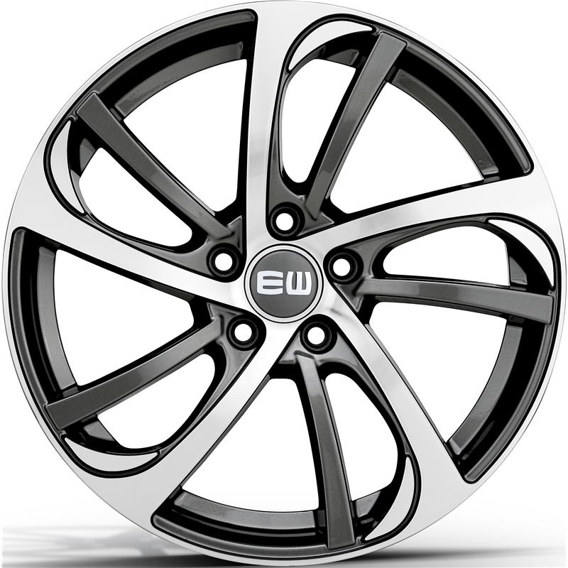 Cerchio EW Ew03 Storm Palladium Polished 5 fori 18\" 8X18 ET45 5x112