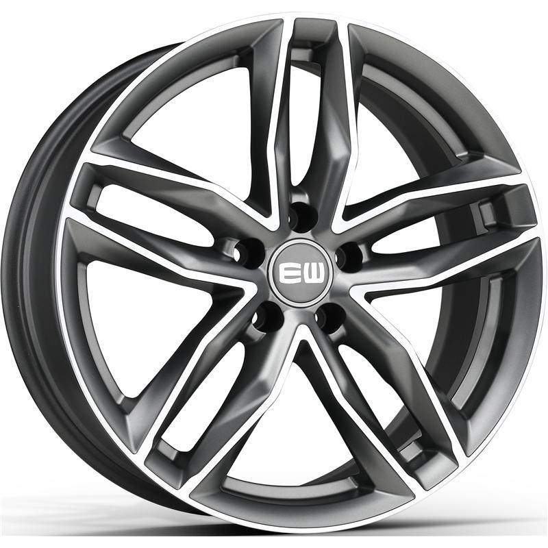 Cerchi in Lega Ew Ew04 Must Palladium Polished 5 fori 18\" 8X18 ET35 5x112