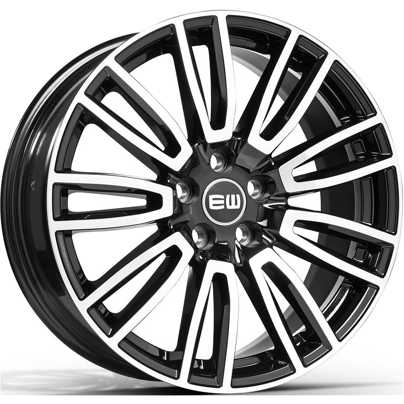 Cerchi in Lega Ew Ew07 Vanity Black Polished 5 fori 19\" 8.5X19 ET45 5x120