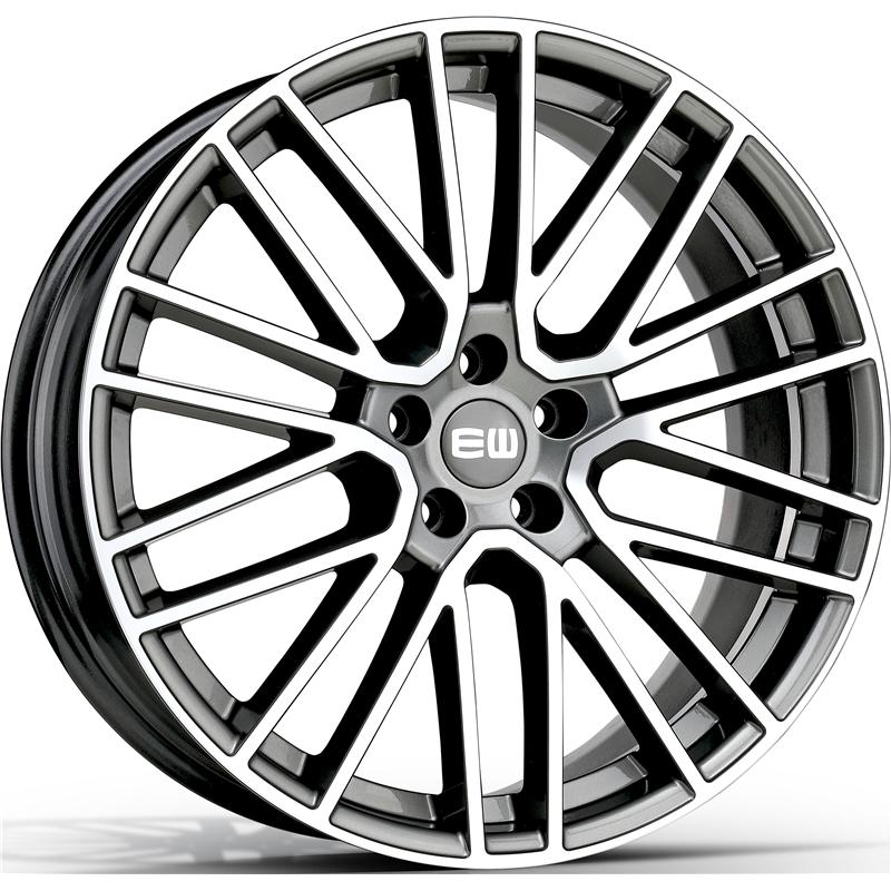 Cerchi in Lega Ew Ew08 Titanium Palladium Polished 5 fori 20\" 9X20 ET45 5x108