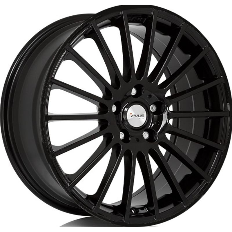 Cerchi in Lega AVUS AC-M03 Matt Black 5 fori 18\" 8X18 ET45 5x112