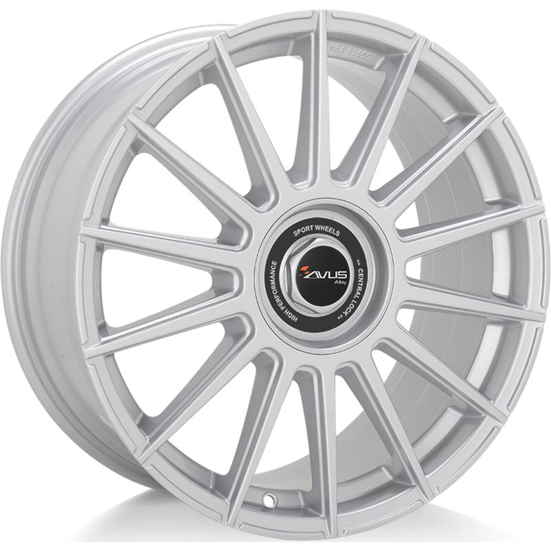Cerchi in Lega AVUS AC-M09 Hyper Silver 5 fori 18\" 8X18 ET35 5x112