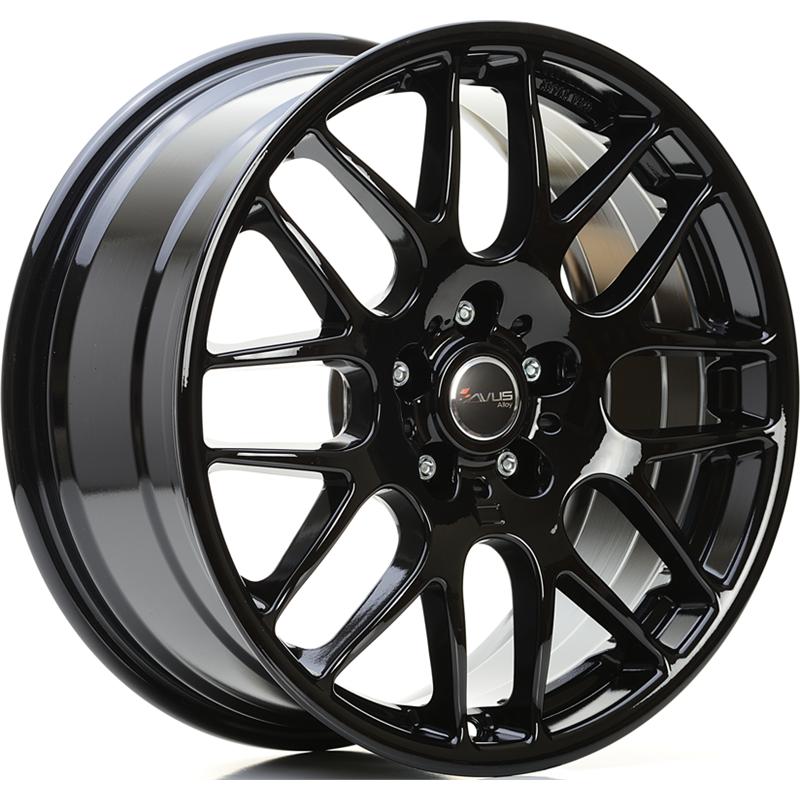Cerchi in Lega Avus AC-Mb4 Black 5 fori 18\" 8X18 ET30 5x112