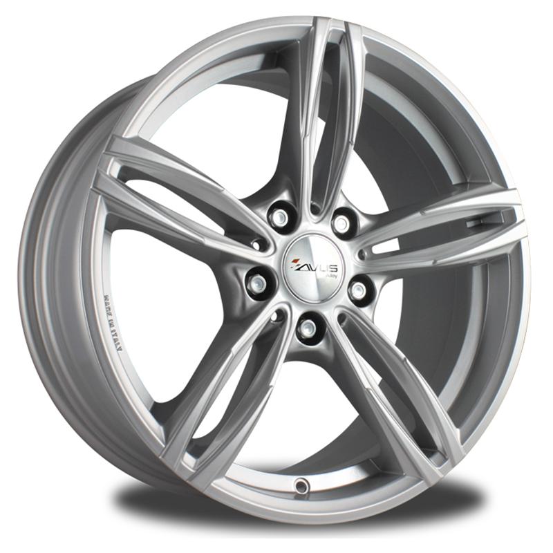 Cerchi in Lega Avus AC-Mb3 Hyper Silver 5 fori 18\" 8X18 ET43 5x120