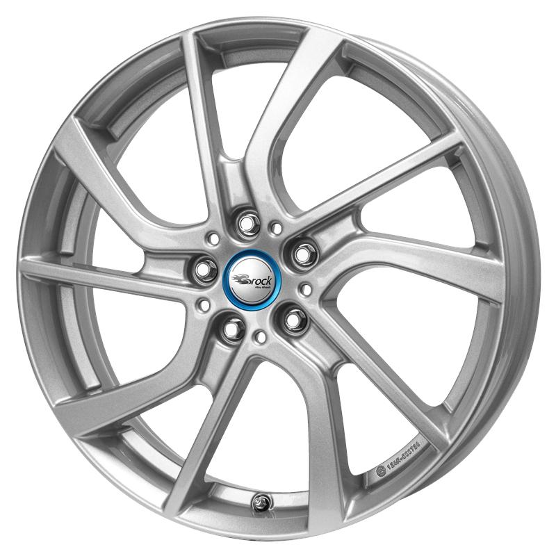 Cerchi in Lega BROCK Eb1 Kristal Silver 5 fori 19\" 5X19 ET43 5x112