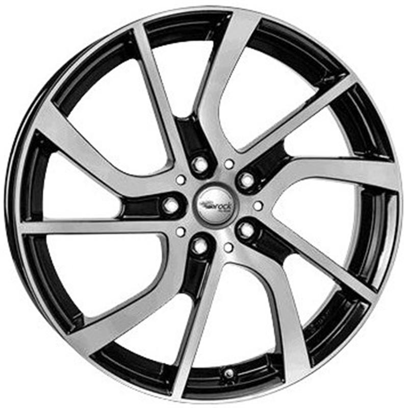 Cerchi in Lega BROCK Eb1 Black Polish 5 fori 19\" 5X19 ET43 5x112
