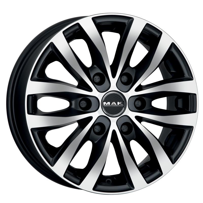 Cerchi in Lega MAK Load 6 Ice Black 6 fori 16\" 6.5X16 ET35 6x127