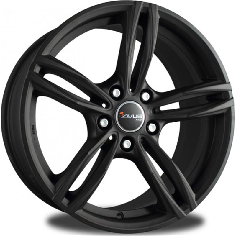 Cerchi in Lega Avus Af15 Matt Black 5 fori 18\" 8X18 ET45 5x112