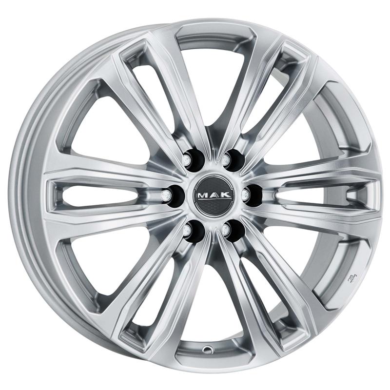 Cerchi in Lega MAK Safari 6 Silver 6 fori 18\" 8X18 ET53 6x139.7