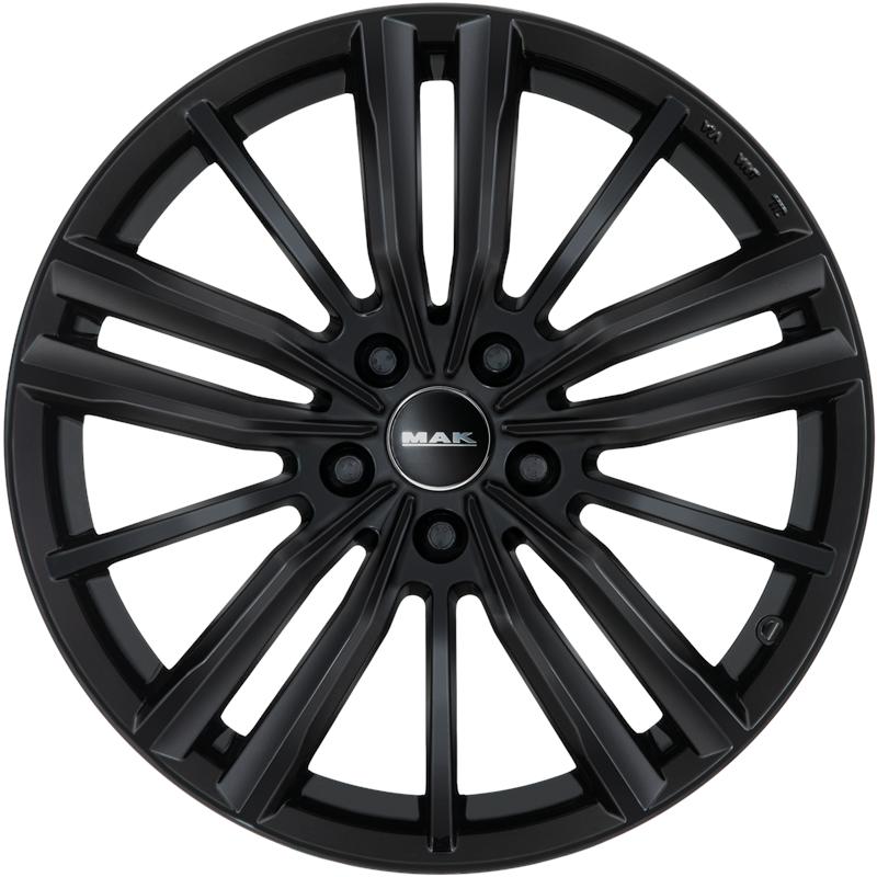 Cerchi in Lega MAK Vier Glossy Black 5 fori 18\" 8X18 ET39 5x112