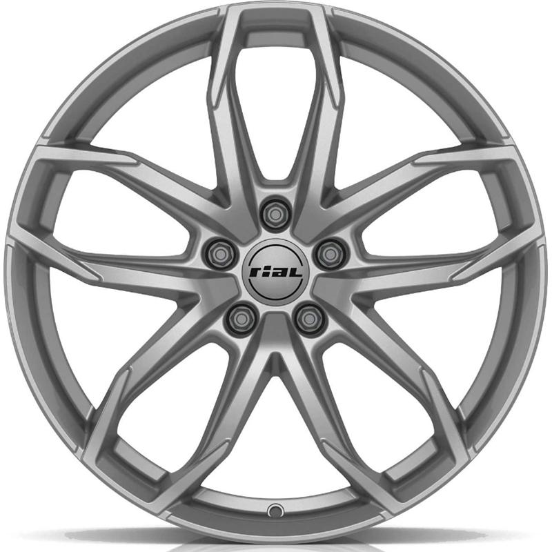 Cerchi in Lega Rial Lugano Dark Grey 5 fori 21\" 10.5X21 ET45 5x120