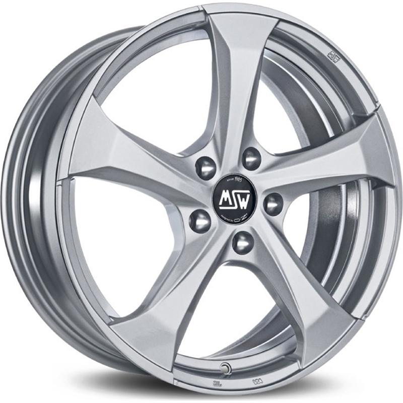 Cerchi in Lega Msw Msw 47 Full Silver 5 fori 19\" 8X19 ET21 5x112