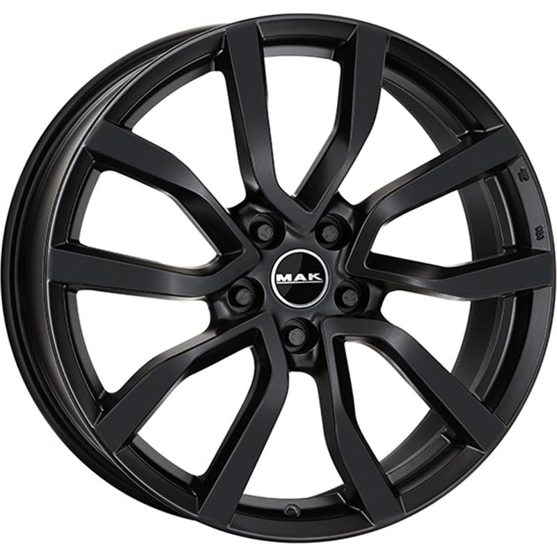 Cerchi in Lega MAK Midlands Matt Black 5 fori 21\" 9.5X21 ET25 5x112