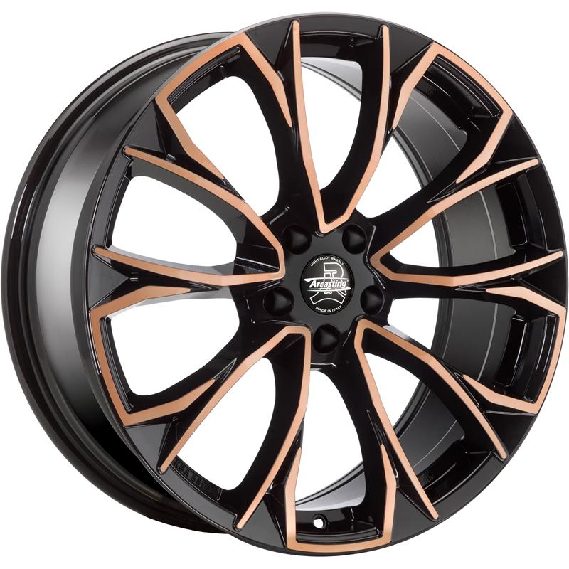 Cerchio ARCASTING Century Black Copper 5 fori 20\" 8.5X20 ET43 5x112