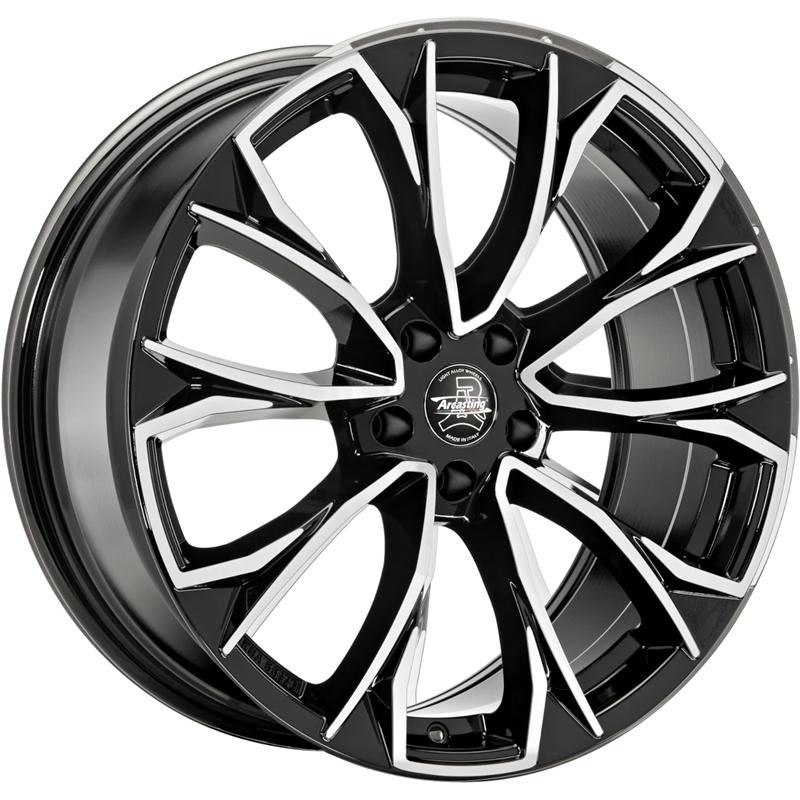 Cerchio ARCASTING Century Black Polished 5 fori 20\" 8.5X20 ET30 5x112