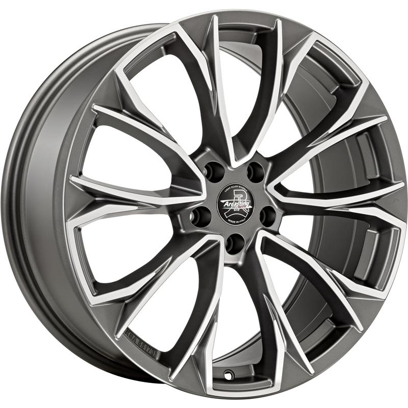 Cerchio ARCASTING Century Matt Anthracite Polished 5 fori 20\" 8.5X20 ET43 5x112