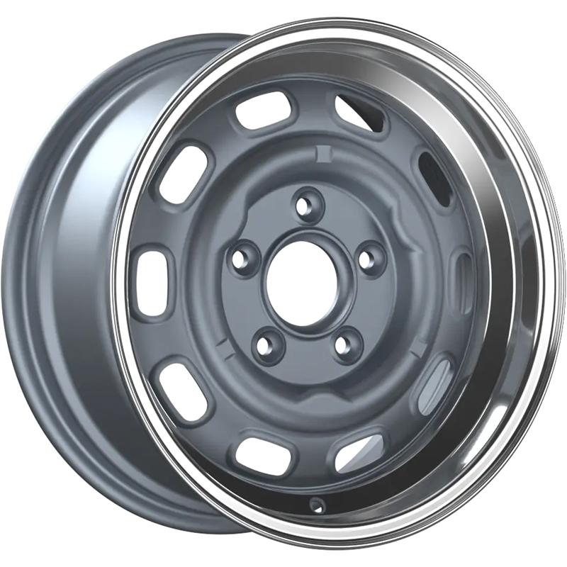 Cerchi in Lega FONDMETAL Lmz01 Matt Silver Machined Lip 5 fori 15\" 7X15 ET23 5x130