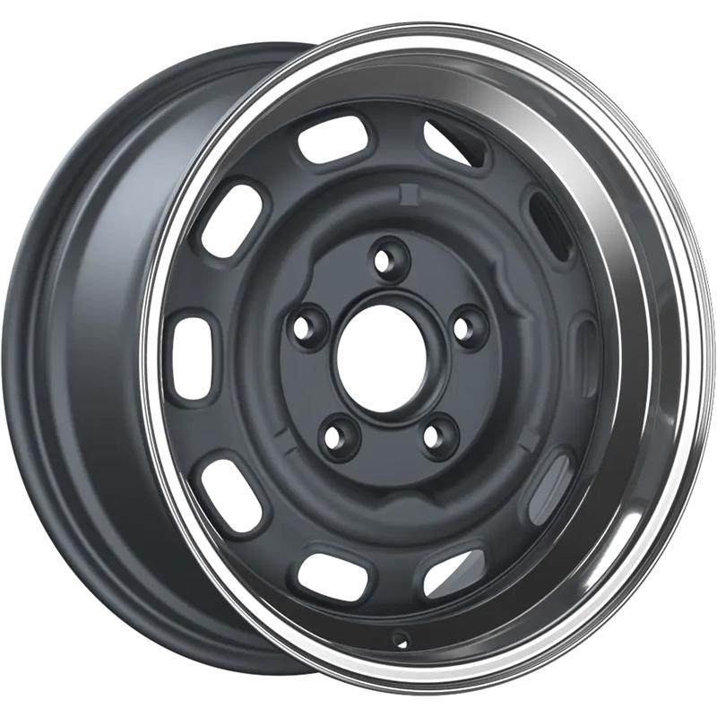 Cerchi in Lega FONDMETAL Lmz01 Matt Titanium Machined Lip 5 fori 16\" 9X16 ET0 5x130