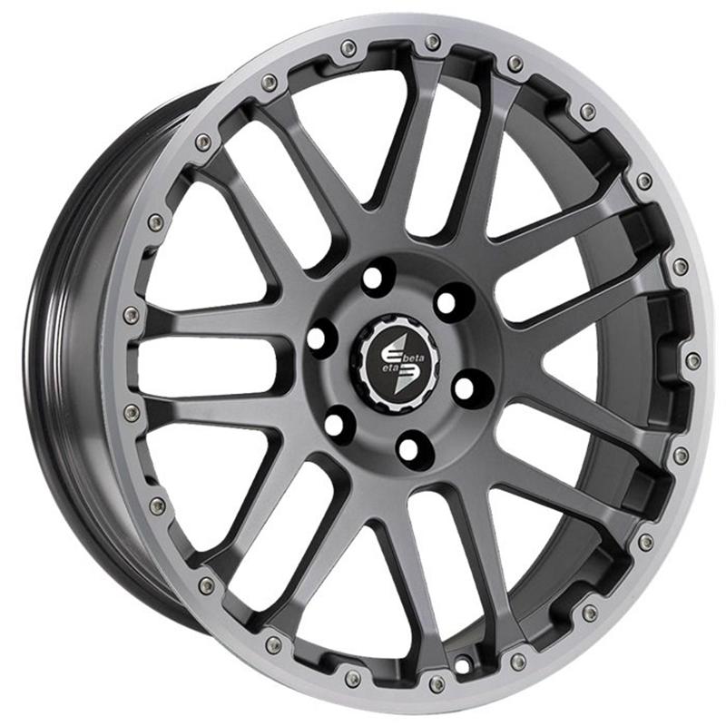 Cerchi in Lega ETA BETA Combat cv Matt Anthracite Lip cap Polish 5 fori 18\" 8X18 ET45 5x120