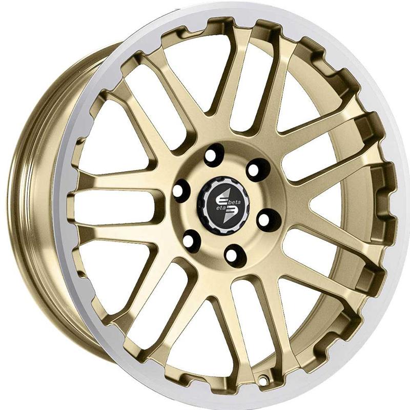 Cerchio ETA BETA Combat Matt Gold Lip cap Polish 5 fori 18\" 8X18 ET50 5x160