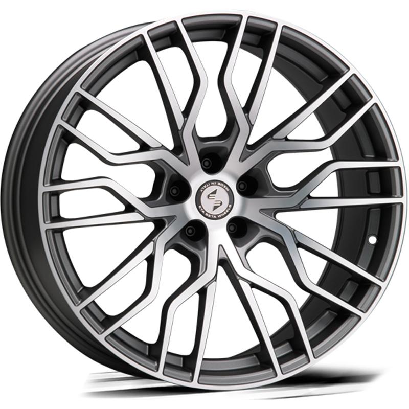 Cerchi in Lega ETA BETA Medusa Matt Anthracite Full Polish 5 fori 21\" 9X21 ET35 5x112