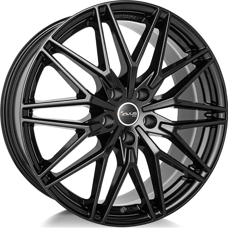 Cerchi in Lega Avus AC-Mb6 Black 5 fori 18\" 8X18 ET45 5x114.3