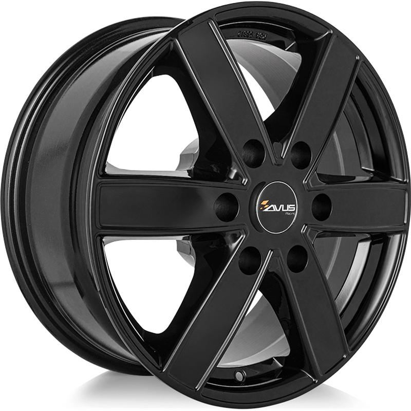 Cerchi in Lega Avus AC-V61 Black 6 fori 16\" 7X16 ET68 6x125