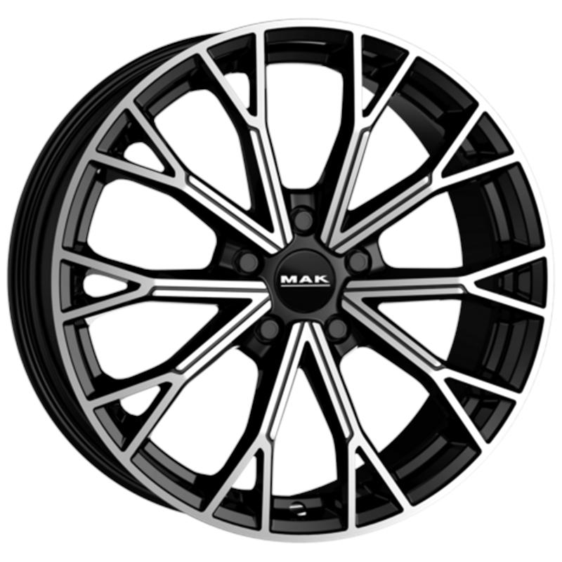 Cerchi in Lega MAK Asphalt Black Mirror 5 fori 19\" 8X19 ET30 5x112