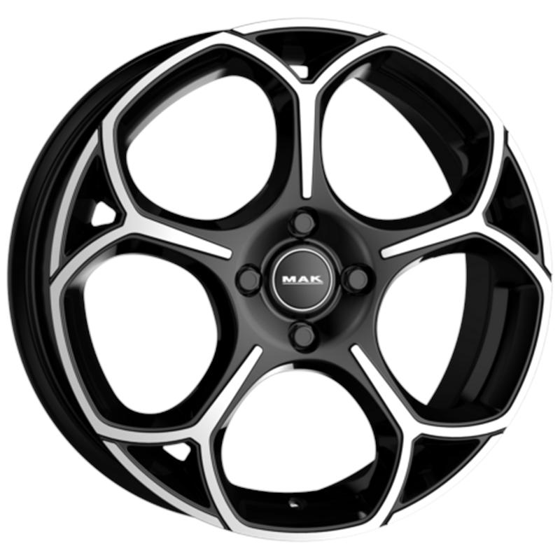 Cerchi in Lega MAK Monza Black Mirror 4 fori 18\" 7X18 ET35 4x108