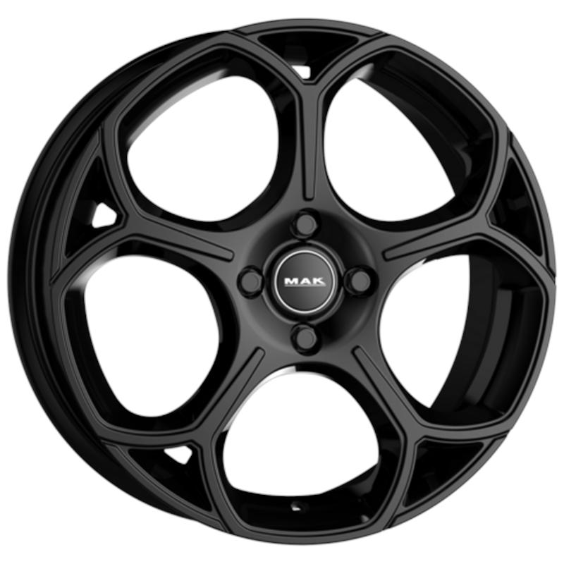 Cerchi in Lega MAK Monza Glossy Black 4 fori 18\" 7X18 ET35 4x108