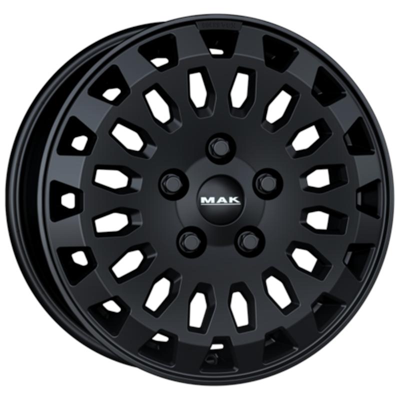 Cerchi in Lega MAK Overland Matt Black 5 fori 16\" 6.5X16 ET46 5x108