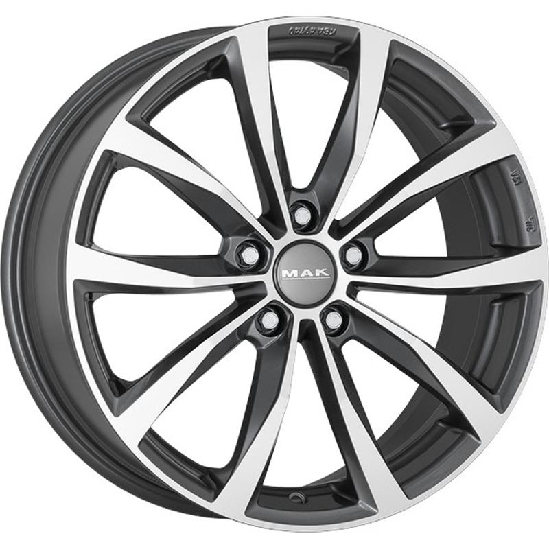 Cerchi in Lega MAK Wolf Gun Metallic Mirror 5 fori 17\" 7.5X17 ET37 5x108
