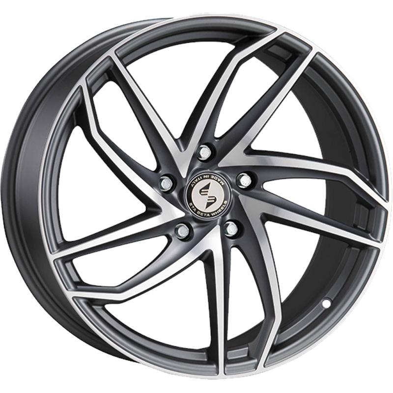 Cerchi in Lega ETA BETA HeroN-K Matt Anthracite Full Polish 5 fori 19\" 9.5X19 ET48 5x112
