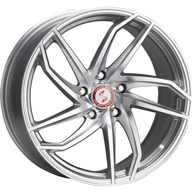 Cerchi in Lega ETA BETA Heron Matt Silver Full Polish 5 fori 19\" 8.5X19 ET33 5x110