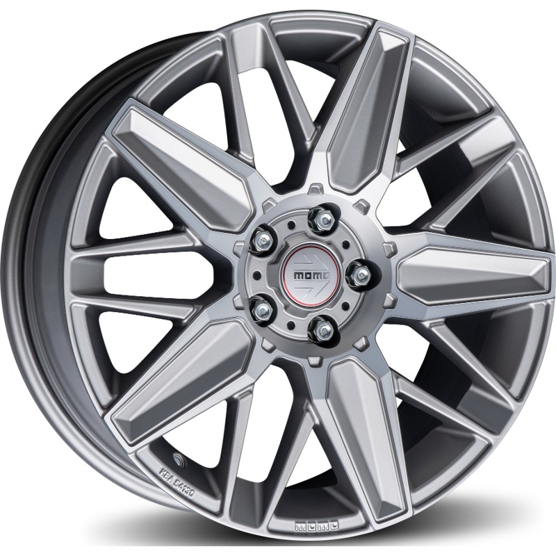 Cerchio MOMO WHEELS Evoluzione Titan Silver Opaco Diamantato 5 fori 18\" 8X18 ET42 5x112