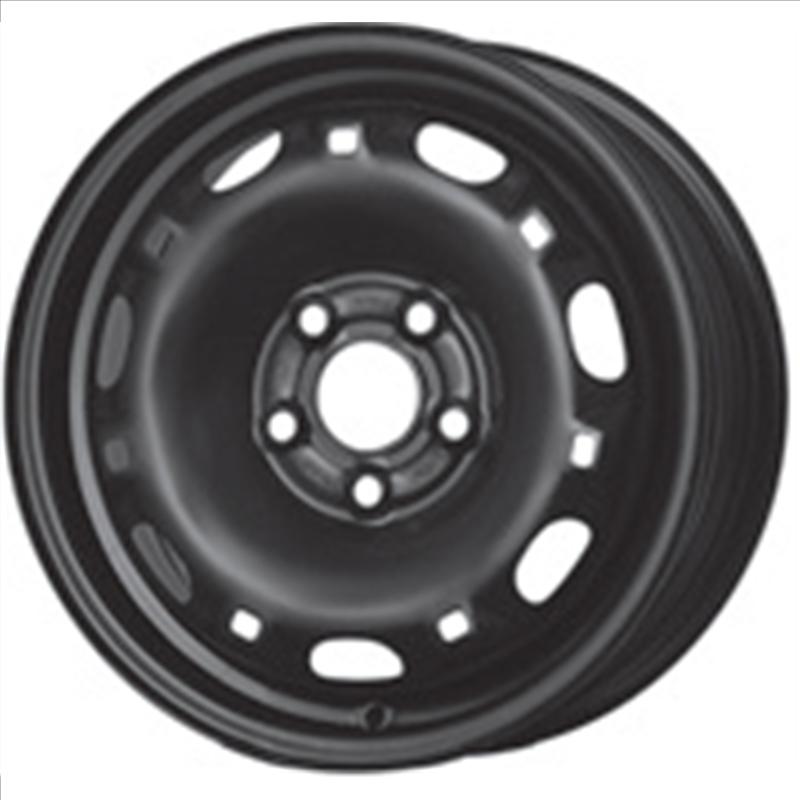 Cerchi in Lega Mw gianetti ruote Steel Nero 5 fori 14\" 5X14 ET35 5x100