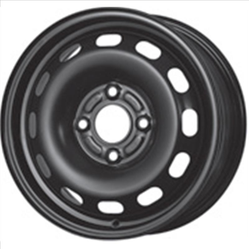Cerchi in Lega Mw gianetti ruote Steel Nero 4 fori 14\" 5.5X14 ET37.5 4x108