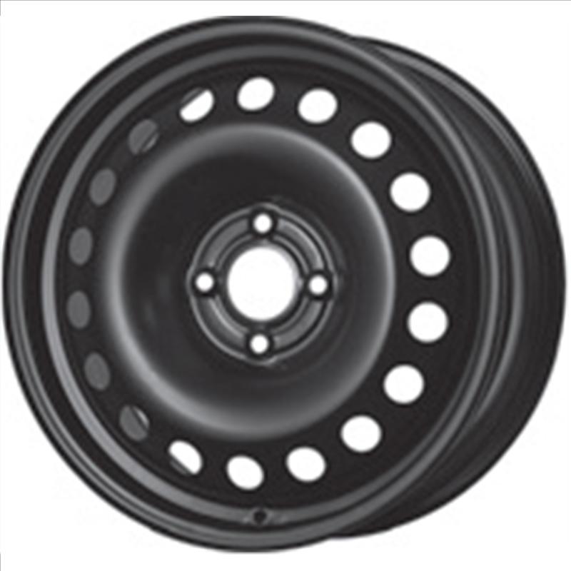 Cerchi in Lega MW GIANETTI RUOTE Steel Nero 4 fori 16\" 6.5X16 ET49 4x100
