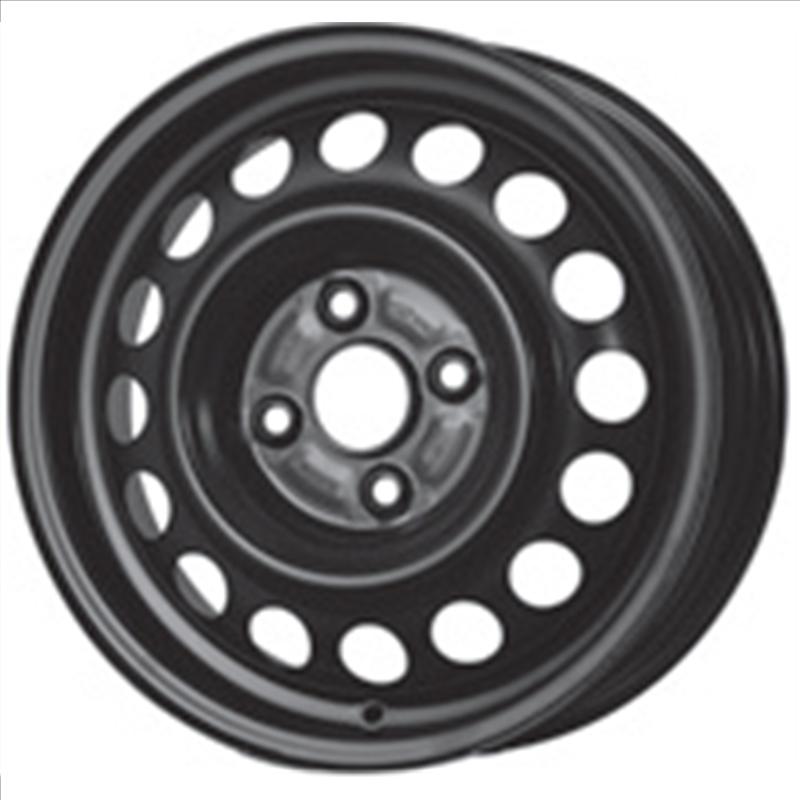 Cerchi in Lega Mw gianetti ruote Steel Nero 4 fori 14\" 4.5X14 ET39 4x100