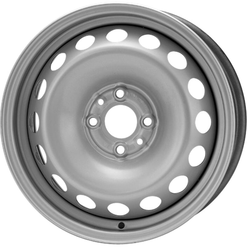 Cerchi in Lega Mw gianetti ruote Steel Silver 4 fori 15\" 5.5X15 ET32 4x98