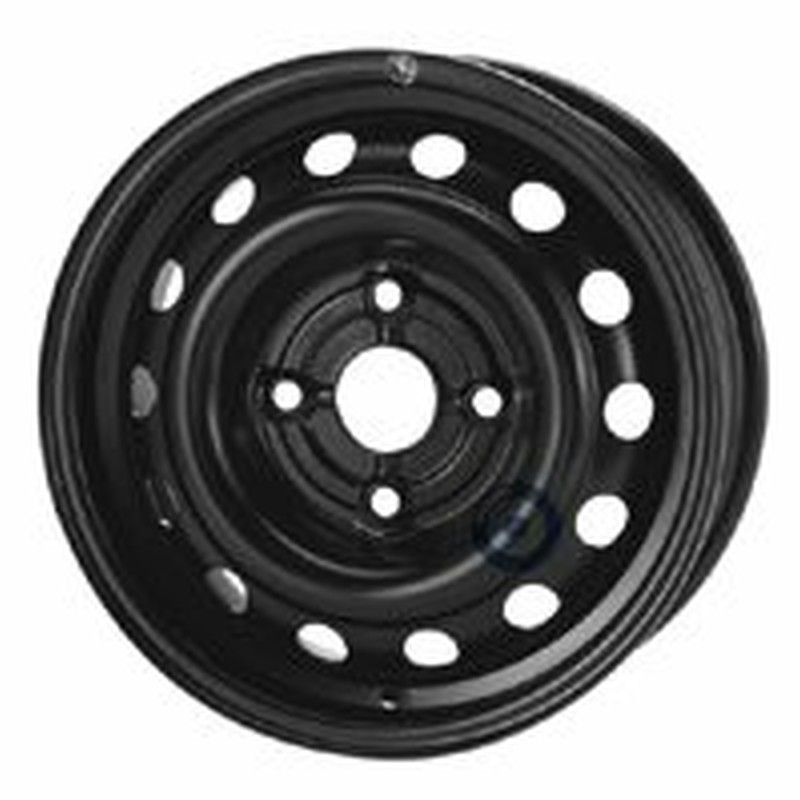 Cerchi in Lega KFZ ALCAR Steel Nero 4 fori 14\" 5.5X14 ET24 4x108