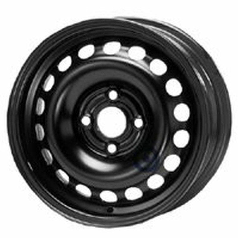Cerchi in Lega KFZ ALCAR Steel Nero 4 fori 14\" 5.5X14 ET39 4x100
