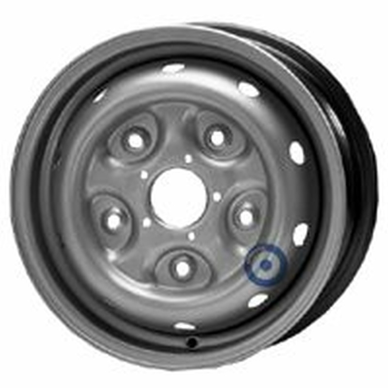 Cerchi in Lega KFZ ALCAR Steel Silver 5 fori 14\" 5.5X14 ET60 5x160