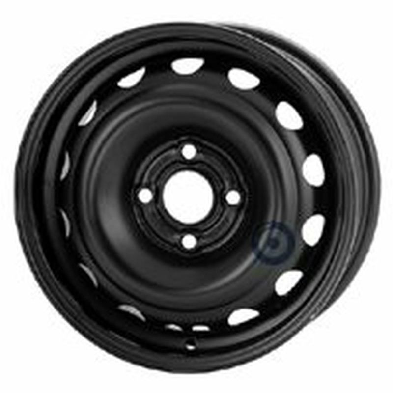 Cerchi in Lega KFZ ALCAR Steel Nero 4 fori 14\" 5.5X14 ET49 4x100