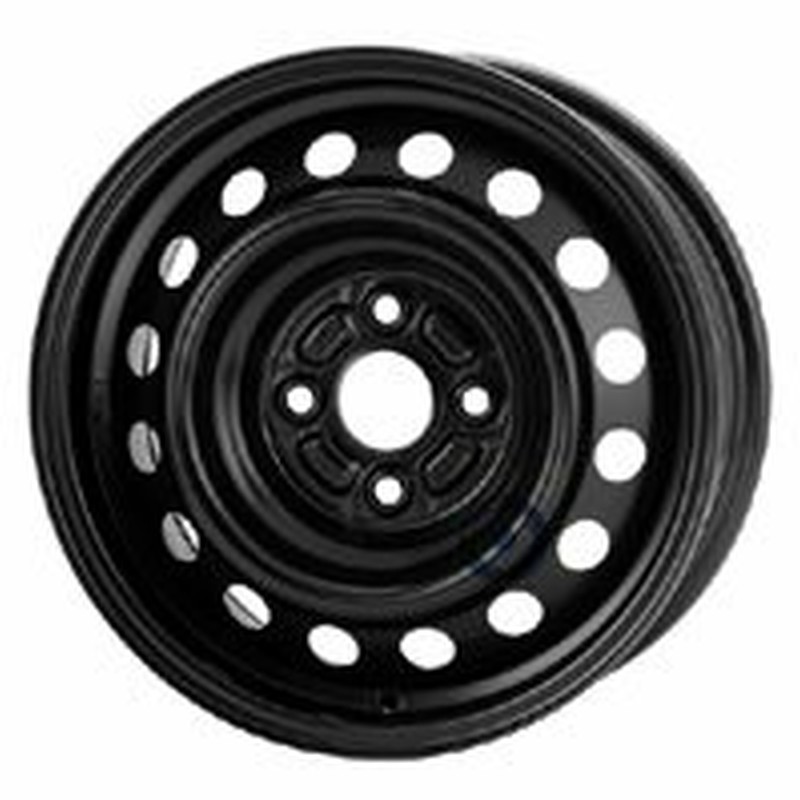 Cerchi in Lega KFZ ALCAR Steel Nero 4 fori 14\" 5.5X14 ET39 4x100
