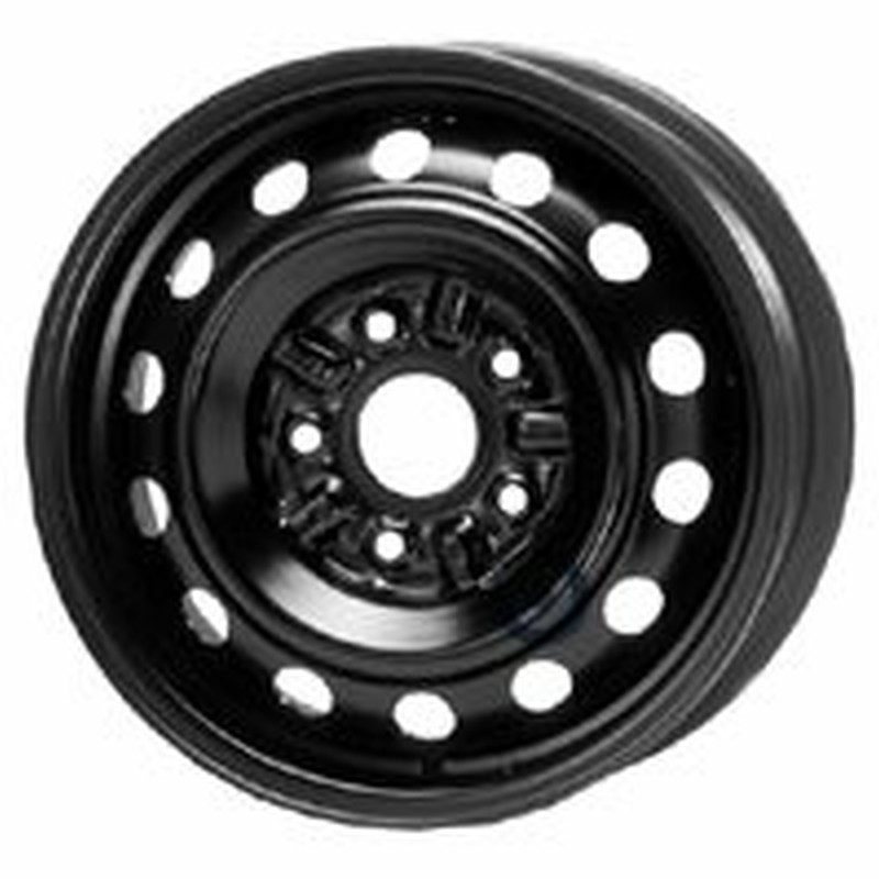 Cerchi in Lega KFZ ALCAR Steel Nero 5 fori 14\" 6X14 ET45 5x114.3