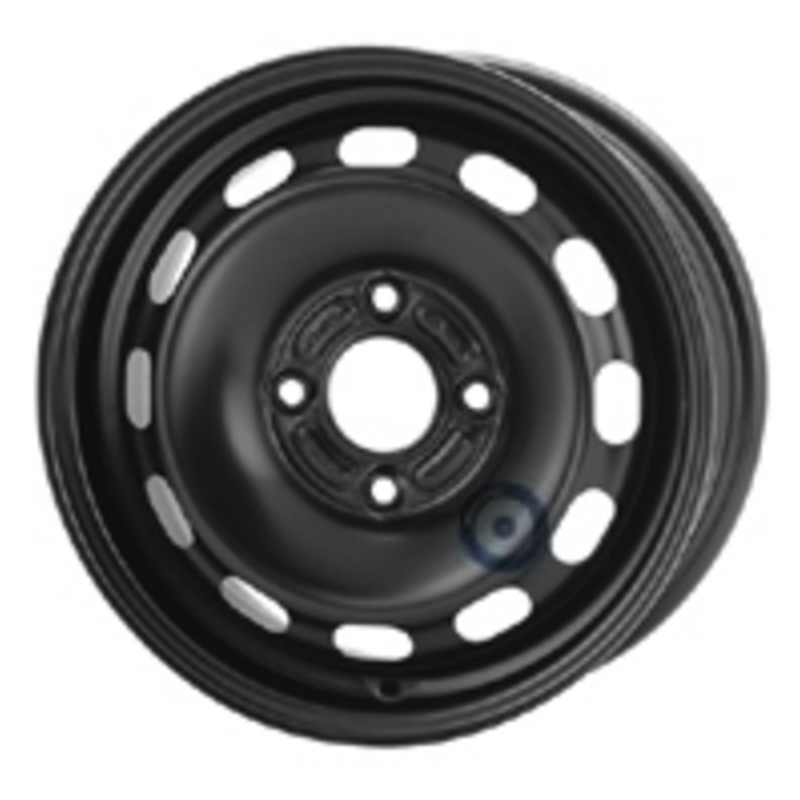 Cerchi in Lega Mw gianetti ruote Steel Nero 4 fori 15\" 6X15 ET47.5 4x108