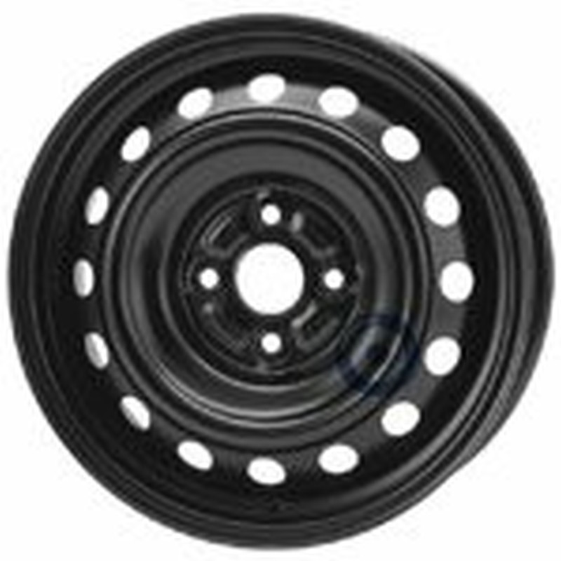 Cerchi in Lega Kfz alcar Steel Nero 4 fori 15\" 5.5X15 ET45 4x100