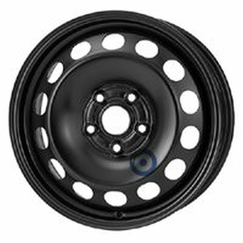 Cerchi in Lega Kfz alcar Steel Nero 5 fori 16\" 6.5X16 ET50 5x112